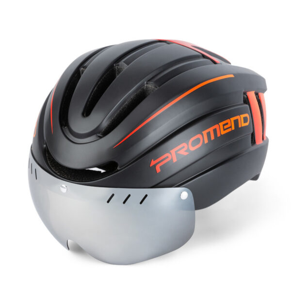 Riding Helmet With Front Lighting And Rear Warning Light - Image 2