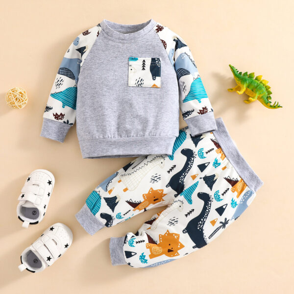 Cute Animal Cartoon Autumn Long-sleeved Suit - Image 5