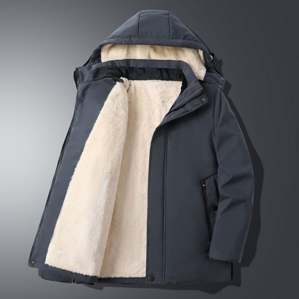 Winter Lambskin Warm Thickened Men's Cotton Clothes - Image 9