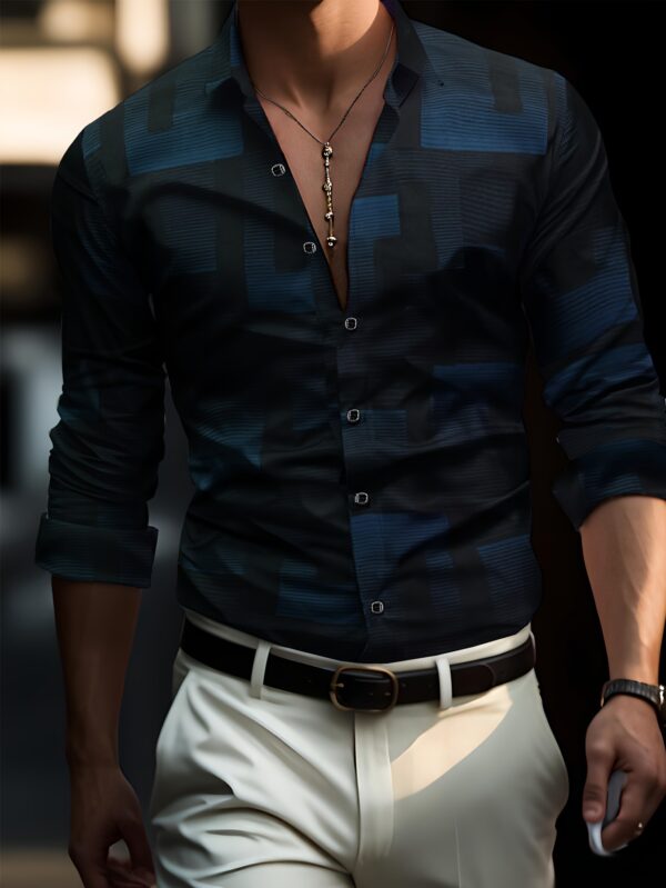 Design Trend 3D Digital Printing Men's Shirt - Image 4