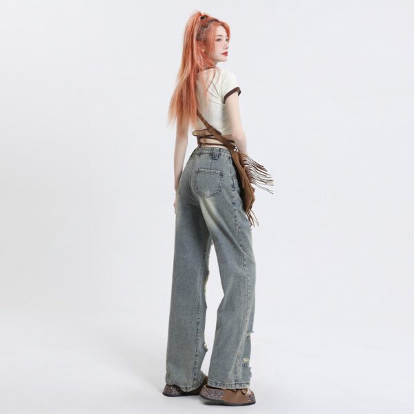 Women's Fashion Straight Wide Leg Long Pants - Image 2