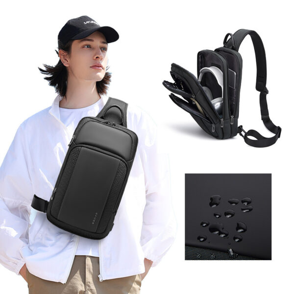 Men's Waterproof Leisure Shoulder Chest Bag - Image 6