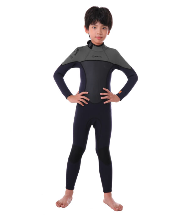 Children's Warm Swimsuit Boys And Girls One-piece Thickened Wetsuit - Image 3