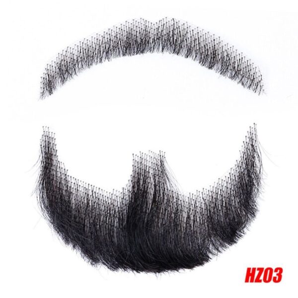 Real Human Hair Simulation Men's A Tin Beard-Channel Film And Television Makeup Props - Image 5