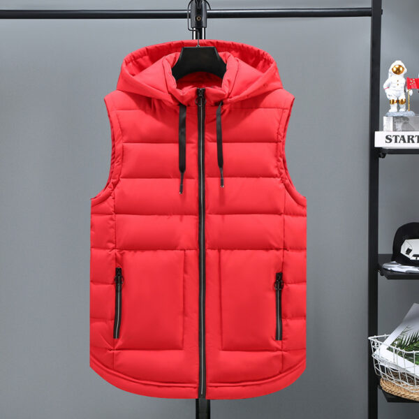 Vest Men's Autumn And Winter Thickened Cotton Padded - Image 4