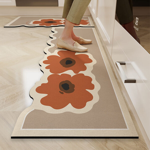 Home Fashion Simple Kitchen Oil-proof Non-slip Door Mat - Image 5