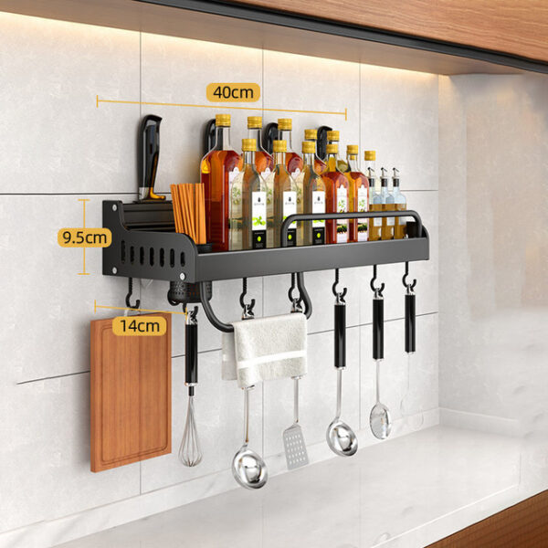 Hole-free Kitchen Shelf Storage Barrel Wall - Image 3