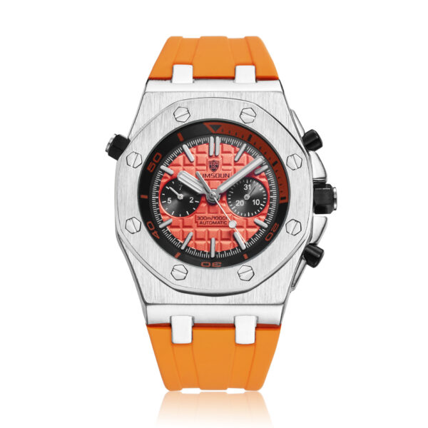 Watch Men's Fashion Silicone Waterproof Automatic Mechanical Watch Sports - Image 7