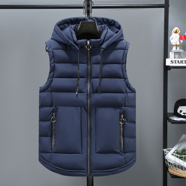 Vest Men's Autumn And Winter Thickened Cotton Padded - Image 2