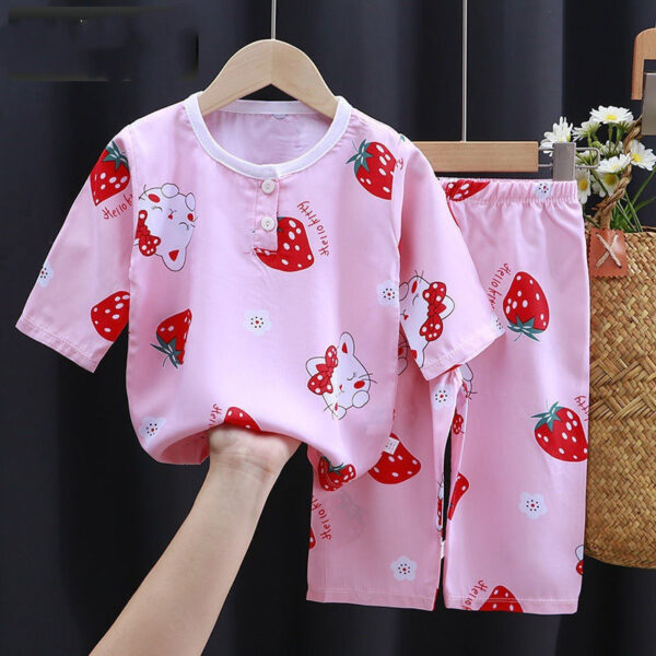 Summer Clothes Cotton Silk Air-conditioning Clothes Baby Clothes - Image 5