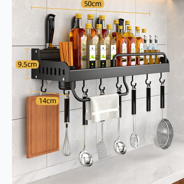 Hole-free Kitchen Shelf Storage Barrel Wall - Image 6