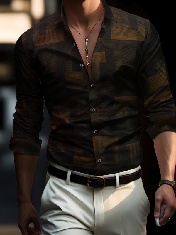 Design Trend 3D Digital Printing Men's Shirt - Image 3