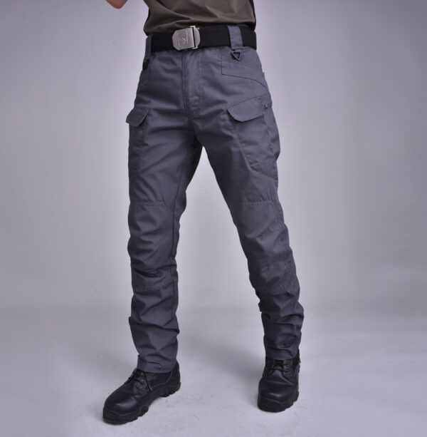 Tactical Pants Plaid Fabric IX9 City Military Fans Multi-pocket Overalls - Image 4