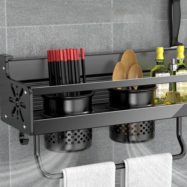 Hole-free Kitchen Shelf Storage Barrel Wall - Image 8