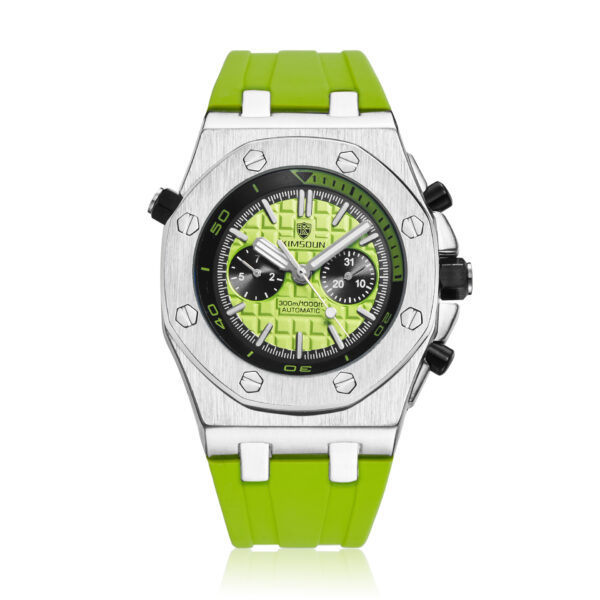 Watch Men's Fashion Silicone Waterproof Automatic Mechanical Watch Sports - Image 5