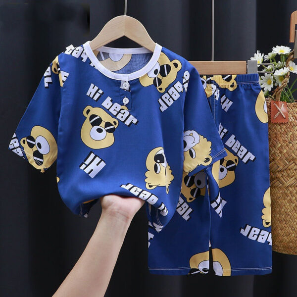 Summer Clothes Cotton Silk Air-conditioning Clothes Baby Clothes - Image 6