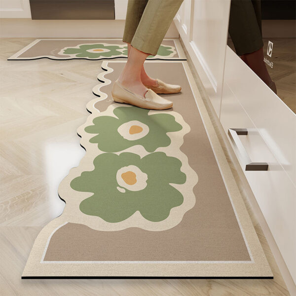 Home Fashion Simple Kitchen Oil-proof Non-slip Door Mat - Image 7