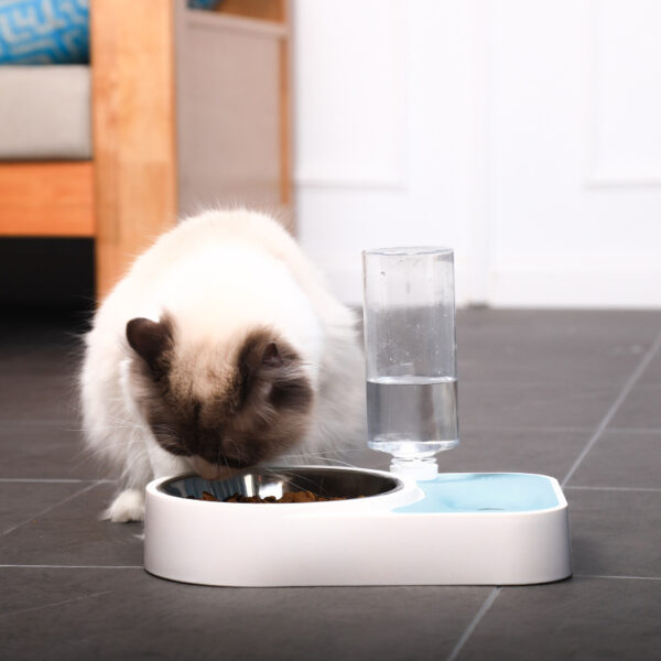 Pet Stainless Steel Automatic Drinking Water Feeding Integrated Tableware