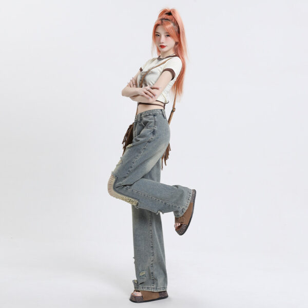 Women's Fashion Straight Wide Leg Long Pants - Image 5