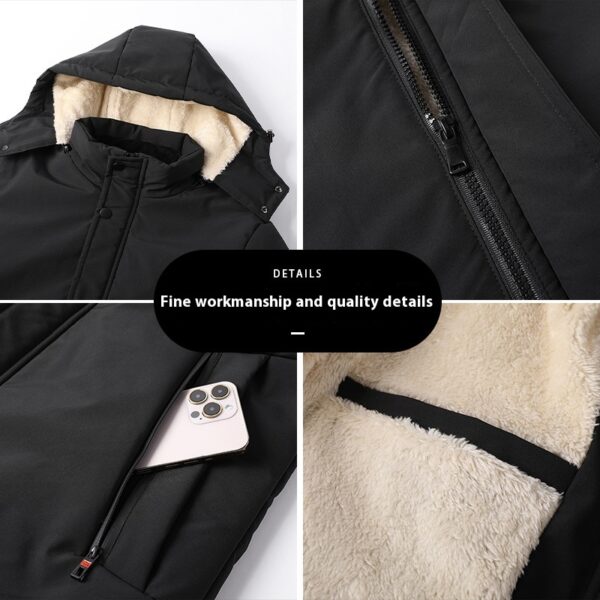 Winter Lambskin Warm Thickened Men's Cotton Clothes - Image 6