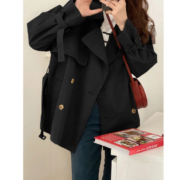 Early Spring Autumn New Trench Coat Coat Women's Short - Image 6