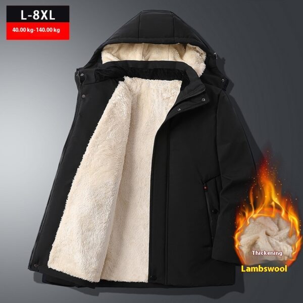 Winter Lambskin Warm Thickened Men's Cotton Clothes - Image 7