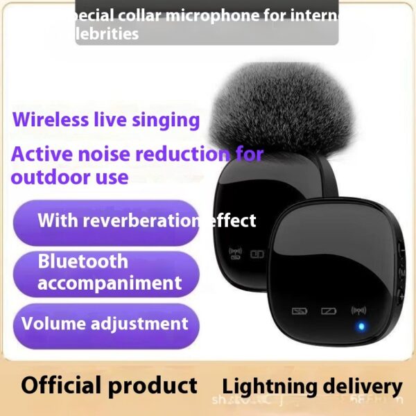 Wireless Microphone Bluetooth Accompaniment Comes With Reverb - Image 5