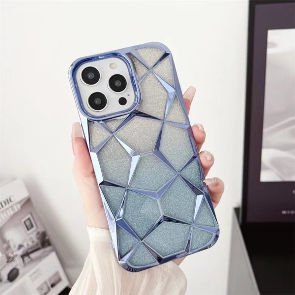 Gradient Electroplating Water Cube Phone Case - Image 9